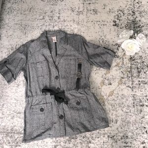 Charcoal Shirt Jacket